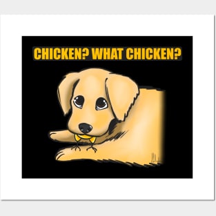 DOG EATS CHICKEN Posters and Art